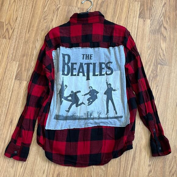 The Beatles Flannel shirt size large unisex - Picture 2 of 7